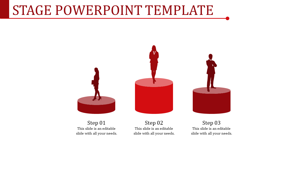 stage powerpoint template-Stage Powerpoint Template-3-Red